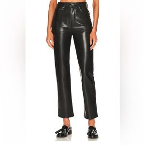 Agolde Recycled Leather 90’s Pinch Waist (worn once)